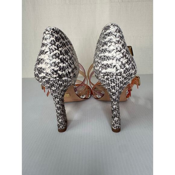 LOUISE ET CIE Isoldah Heels Size 6 Leather Strappy Buckle Leather‎ Caged Pump - Picture 6 of 11